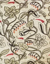 Arazzo a punto crewel con un disegno floreale, fine XVII secolo